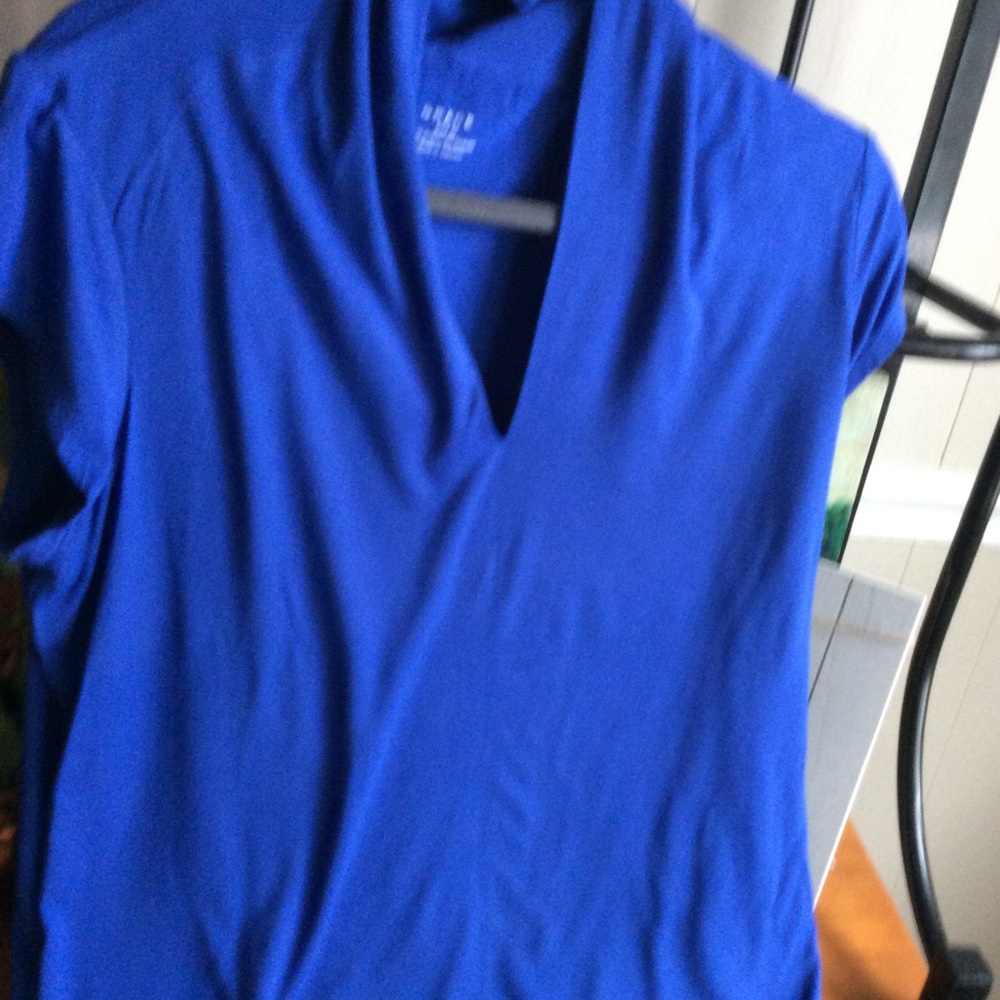 Royal blue knit top